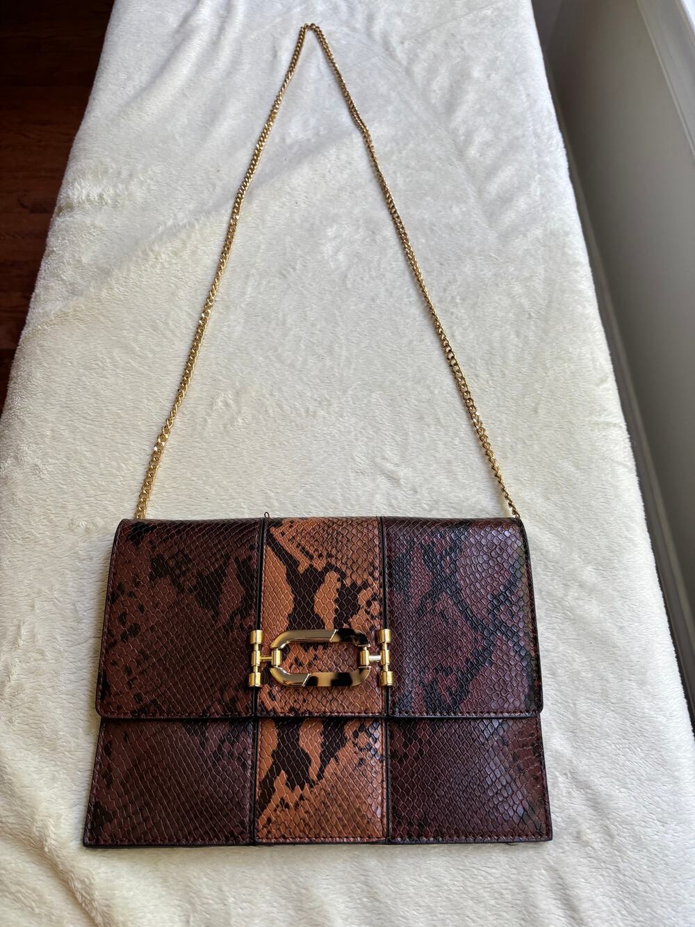 Topshop Selina Snakeprint Crossbody Bag